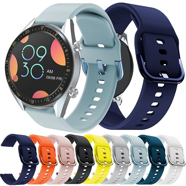 

Huawei watch Silicone Strap for Watch GT 46mm / GT2 46mm / GT active / watch GT / honor magic /watch 2 pro Sport Bands High-end Fashion Soft comfortable Health Silicones Wrist Straps 22MM