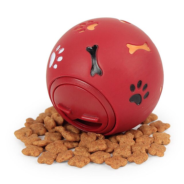  Balle Jouets de mastication Jouet interactif Boules grinçantes Jouet pour chien Chien Chat 1pc Sécurité Economique Élastique Dressage d'animaux Fuite Caoutchouc Cadeau Jouet pour animaux de compagnie