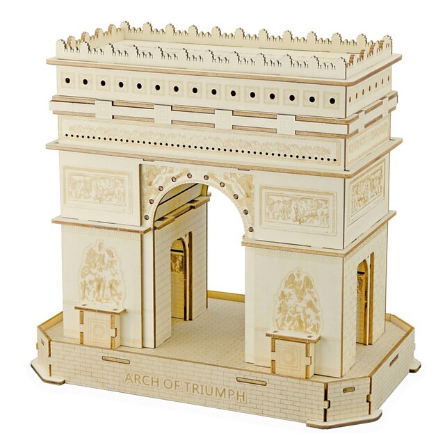  Drewniane puzzle Drewniane modele Znane budynki Łuk Triumfalny profesjonalnym poziomie Drewno 1 pcs Dla dzieci Dla dorosłych Dla chłopców Dla dziewczynek Zabawki Prezent