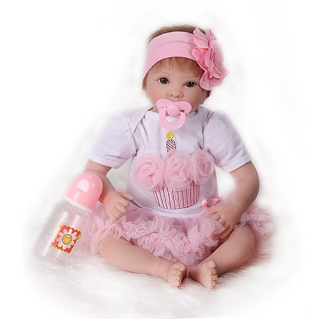  NPK DOLL 18 inch Reborn-dukker Baby Nyfødt livagtige Nuttet Håndlavet Børnesikker 18