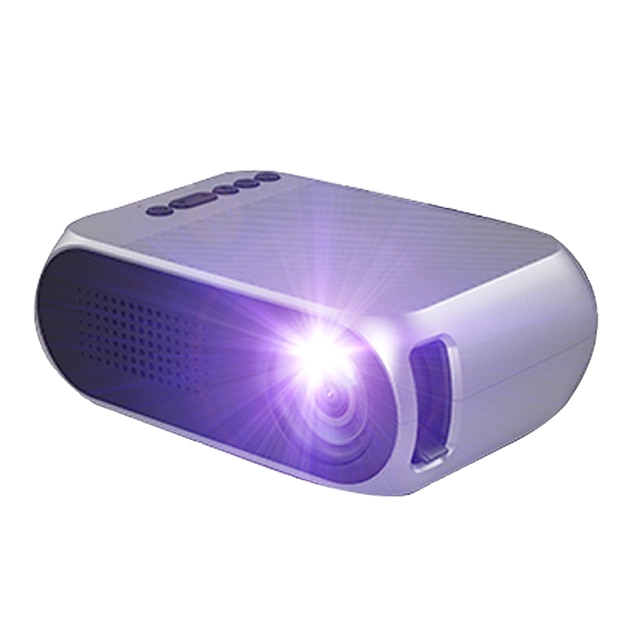  YG320 LED Mini Portable ProjectorHome Theater Cinema 600 lumen 3.5mm Audio Support 1080p HD Playback HDMI USB Projector Home Media Player