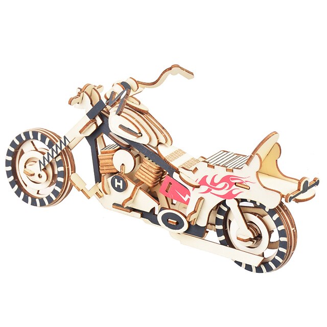  Moto Toy Car 3D Puzzle Jigsaw Puzzle Wooden Puzzle Simulation Wood Toy Gift