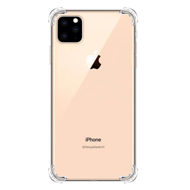  telefon Etui Til Apple Bagcover iPhone 11 Pro Max SE 2020 X XR XS Max 8 7 6 Stødsikker Gennemsigtig Gennemsigtig TPU