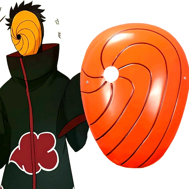  Maske Inspiriert von Naruto Akatsuki Anime Cosplay-Zubehör Maske PVC Herren heiß Halloweenkostüm
