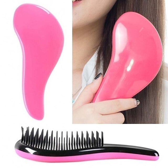  Hair Combs / Tools & Accessories Plastic Wig Brushes & Combs Clips / comb Classic 1 pcs Daily Classic Pink