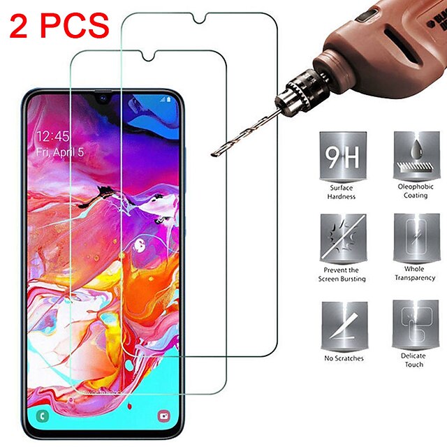  SAMSUNGScreen ProtectorSamsung Galaxy A20(2019) High Definition (HD) Front Screen Protector 2 pcs Tempered Glass