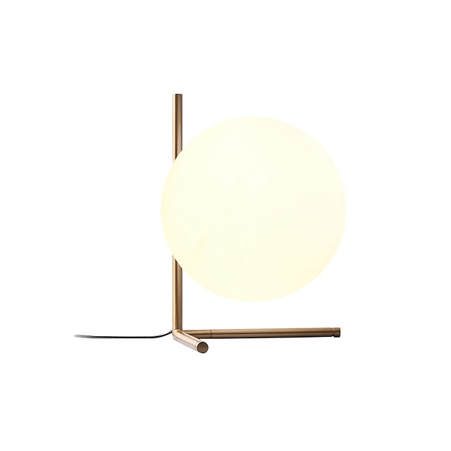 lámpara de mesa / luz de lectura protección ocular artística / moderna contemporánea dc para sala de estar / dormitorio vidrio 220-240v dorado