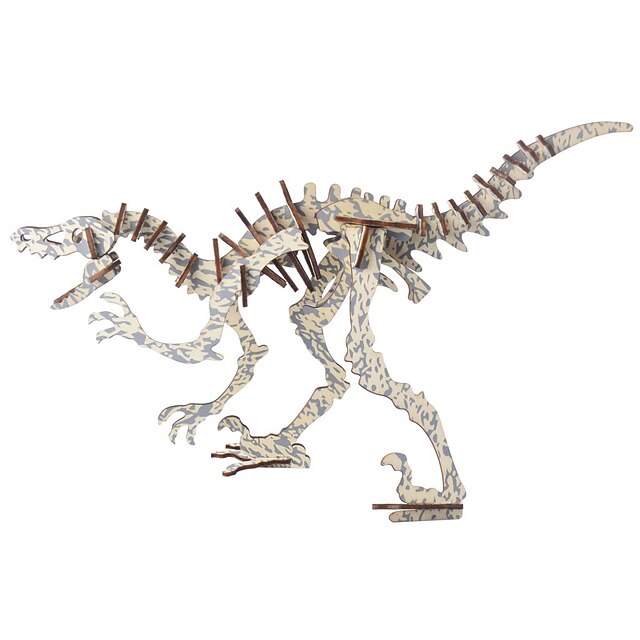  Quebra-Cabeças 3D Quebra-Cabeças de Madeira Dinossauro Ossos Fósseis Faça Você Mesmo 1 pcs Crianças Unisexo Para Meninos Para Meninas Brinquedos Dom