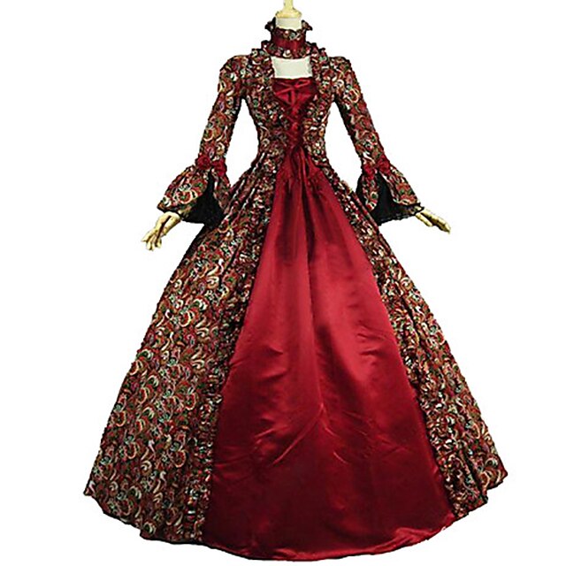 The Great Gatsby Retro Vintage Rococo Victorian Medieval Vacation Dress ...