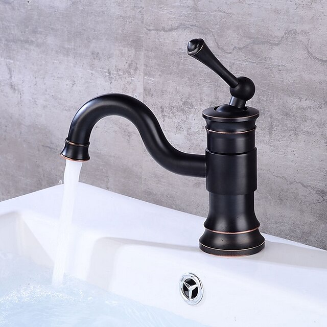  Bathroom Sink Faucet - FaucetSet Electroplated Centerset Single Handle One HoleBath Taps