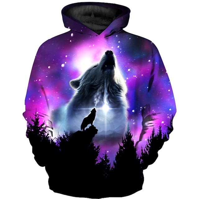 Baby & Kids Girls Clothing | Kids Girls Childrens Day Hoodie & Sweatshirt Long Sleeve Purple 3D Print Color Block 3D Animal Acti