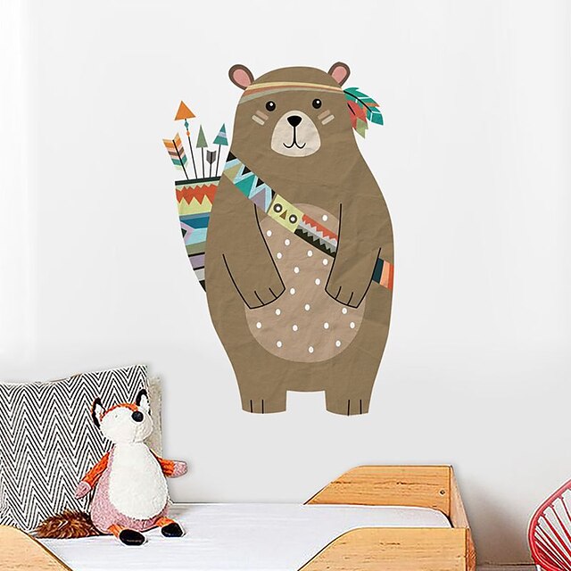  Bear Decorative Wall Stickers - Plane Wall Stickers Animals Nursery / Kids Room 35*53cm