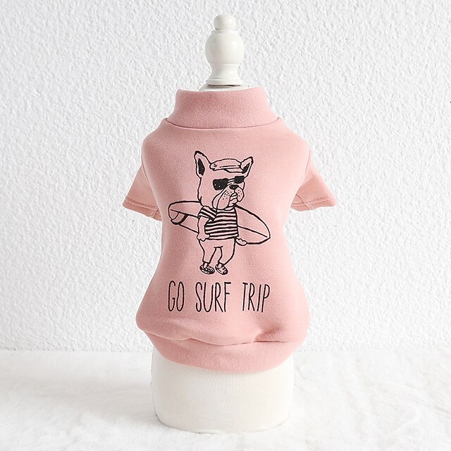  Dog Shirt / T-Shirt Quotes & Sayings Character Casual / Sporty Cute Sports Casual / Daily Dog Clothes Puppy Clothes Dog Outfits Warm Pink Costume for Girl and Boy Dog Cotton XS S M L XL