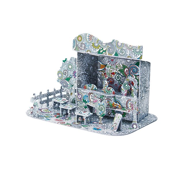  3D - Puzzle Papiermodel Modellbausätze Berühmte Gebäude Kirche Heimwerken Hartkartonpapier Klassisch Kinder Unisex Jungen Spielzeuge Geschenk