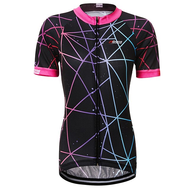 Sports & Outdoors Cycling | 21Grams Womens Short Sleeve Cycling Jersey Bike Jersey Top with 3 Rear Pockets Mountain Bike MTB Bre