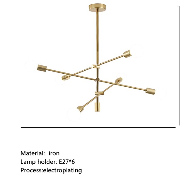  110 cm suspension design simple métal électrolytique style nordique moderne 220-240v
