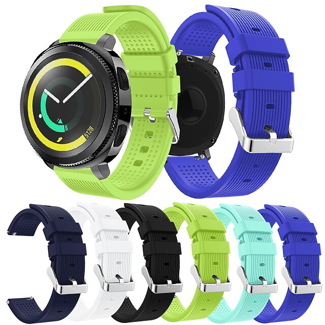  Smartwatch Band for Samsung Gear sport /Galaxy 42 / Active / Active2 / Gear S2 / S2 Classic Band Fashion Soft comfortable Silicone Wrist Strap 20mm
