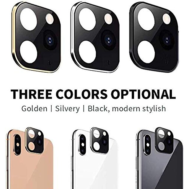  Camera Lens Cover For iPhone X XS Max Apperance Seconds Change To For 11 Pro Max Ultra-Thin Titanium Alloy Lens Protective Ring