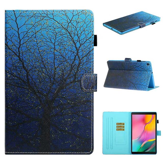  Case For Samsung Galaxy Tab A2 10.5(2018) / Samsung Tab A 10.1(2019)T510 / Samsung Tab A 8.0(2019)T290/295 Card Holder / with Stand / Flip Full Body Cases Tree PU Leather For Galaxy T720