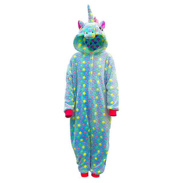 Toys & Hobbies Cosplay & Costumes | Kids Kigurumi Pajamas Unicorn Onesie Pajamas Flannelette Purple / Pink / Gray Cosplay For Bo