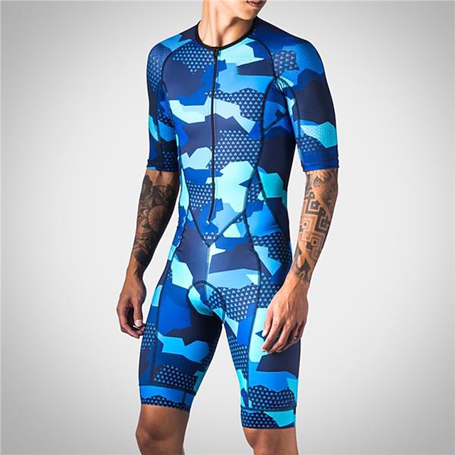 21Grams Men's Triathlon Tri Suit Short Sleeve Road Bike Cycling