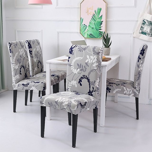 Floral Stretch Dining Chair Cover Seat Protector Slipcover Banquet Decor 