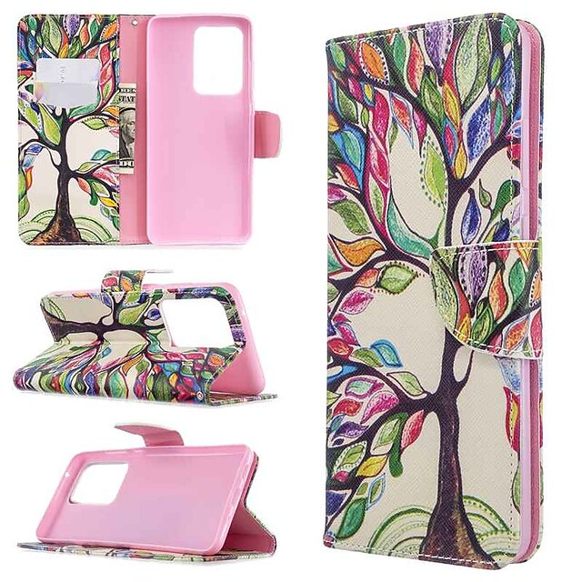  Case For Samsung Galaxy S20 Ultra / S20 Plus / S10 Plus Wallet / Card Holder / with Stand Full Body Cases Tree PU Leather Case For Samsung S9 / S9 Plus / S8 Plus / S10E /S7 Edge