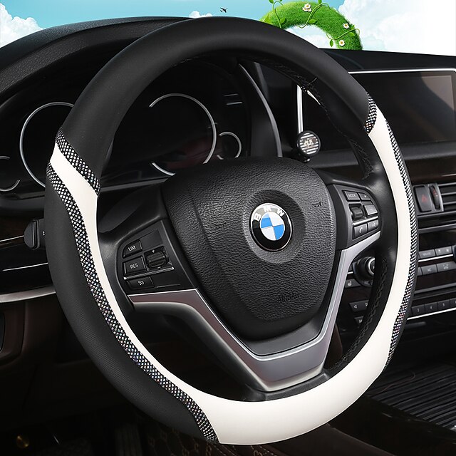  Universal Car Steering Wheel Cover Artificial PU Leather Comfortable Non-slip Automobile Steering-Wheel Cover