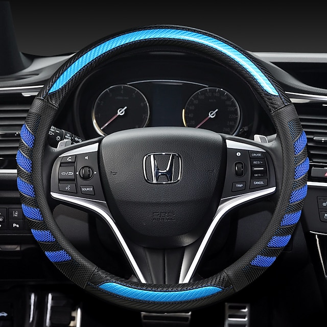  Honda модные автомобильные чехлы на руль из искусственной кожи 15 дюймов дышащие противоскользящие для универсальных всесезонных автоаксессуаров