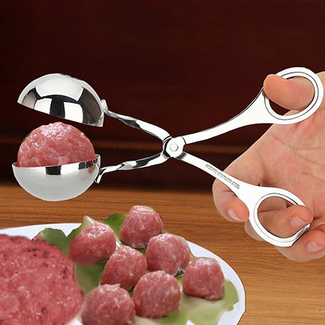  Meatball Maker Clip Spoon Stainless Steel Meatballs Mold Fried Fish DIY Meatballs Making Kitchen Cooking Accessories
