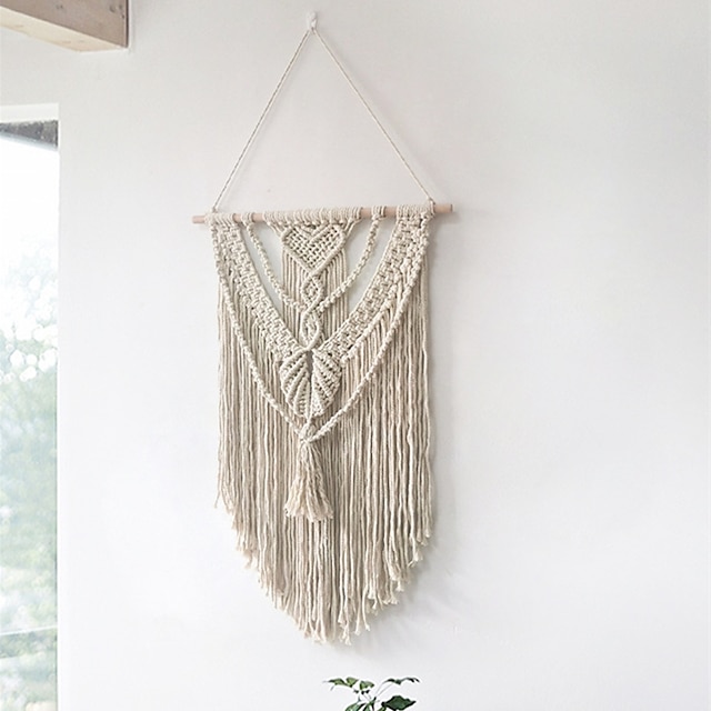 Home & Garden Home Decor | Boho Hand Woven Macrame Wall Tapestry Bohemian Boho Art Decor Blanket Curtain Hanging Home Bedroom Li