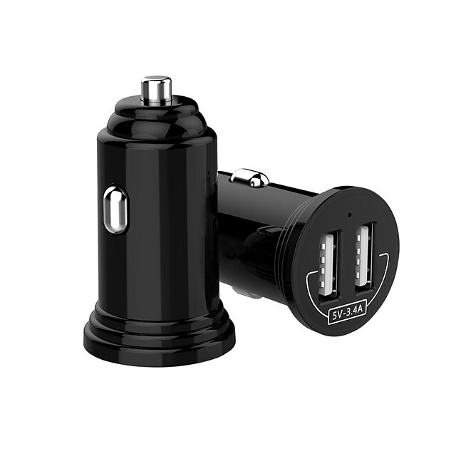  Mini Universal Dual USB Car Charger For Phone Dual USB Car Charger 3.4A Fast Charger For iPhone 7 8 X Xiaomi Car Phone Charger