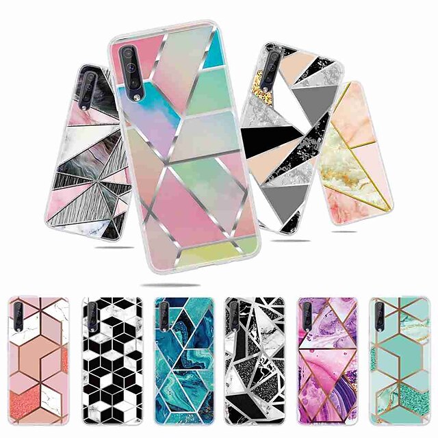  Phone Case For Samsung Galaxy Back Cover S20 Plus S20 Ultra S20 S9 S9 Plus S8 Plus S8 A6 (2018) A6+ (2018) A5 Frosted Pattern Geometric Pattern TPU