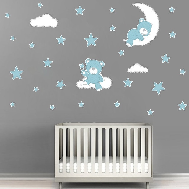  Animals / Stars Wall Stickers Plane Wall Stickers Decorative Wall Stickers PVC Home Decoration Wall Decal Wall / Window Decoration 1pc 48*36cm