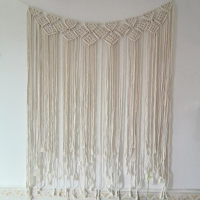 Home & Garden Home Decor | Hand Woven Macrame Wall Tapestry Bohemian Boho Art Decor Hanging Wedding Backdrop Home Bedroom Living