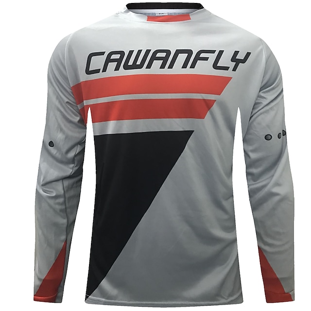 Sports & Outdoors Cycling | CAWANFLY Mens Cycling Jersey Downhill Jersey Dirt Bike Jersey Long Sleeve Mountain Bike MTB Winter B