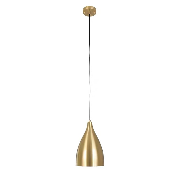 Lights & Lighting Pendant Lights | 18 cm Single Design Pendant Light Metal Brass Modern 220-240V - VR60628