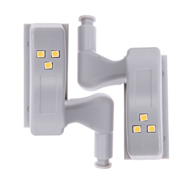  Irregular Decoration Light LED Night Light Auto Switch Cupboard Wardrobe Auto Button Mode Switching AAA Batteries Powered 2pcs