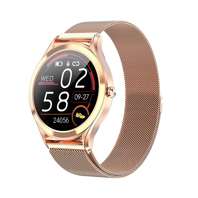  MK20 Smart Watch 1.28 inch Smartwatch Fitness Running Watch Bluetooth Timer Pedometer Call Reminder Compatible with Android iOS Men Women Waterproof Touch Screen Heart Rate Monitor IP 67