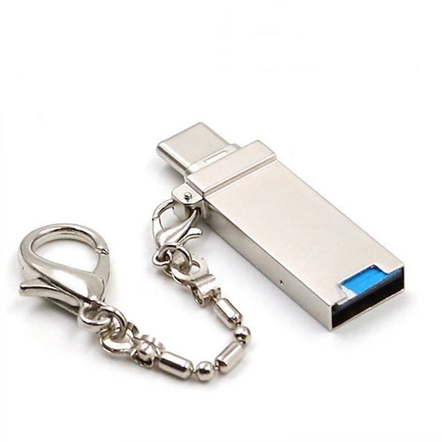  Mini Keychain Type C OTG Memory Card Reader Adapter for Micro SD/TF PC Laptop Computer