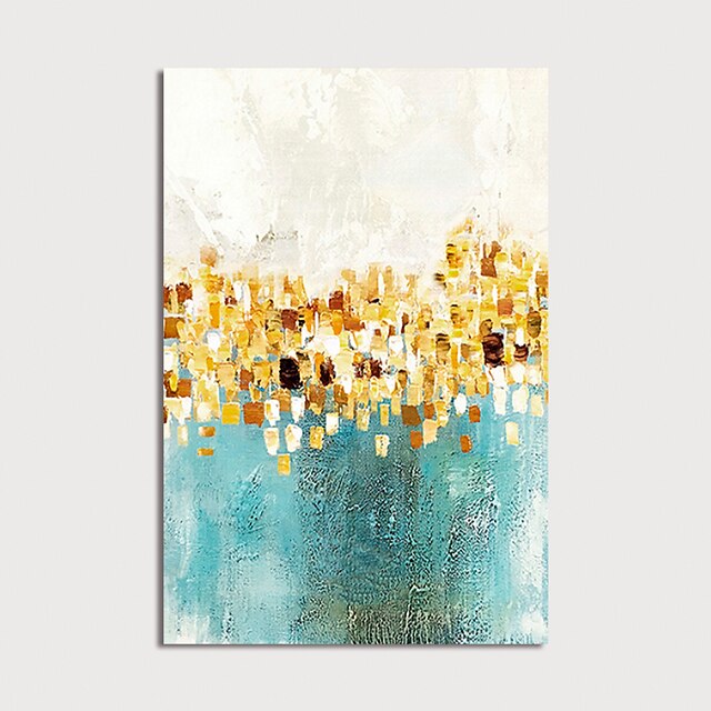  Oil Painting Hand Painted Vertical Abstract Modern Stretched Canvas