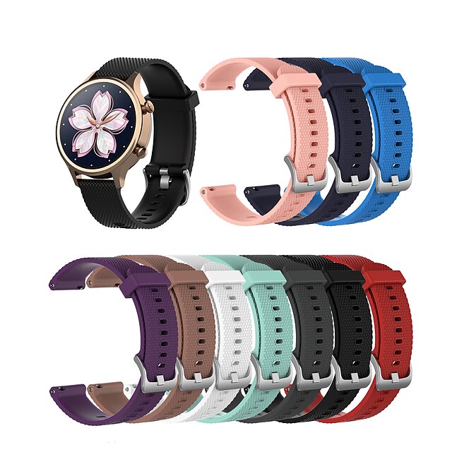  1 pcs Smart Watch Band for FOSSIL Fossil Gen 4 Q Venture HR Fossil Gen 3 Q Venture Classic Buckle Silicone Replacement  Wrist Strap 18mm