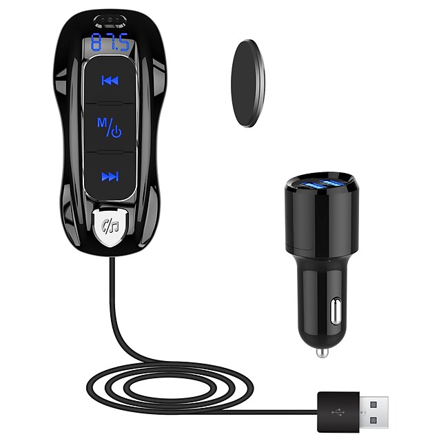  FM Transmitter Bluetooth-compatible 5.0 Fm Modulator USB Car Charger Kit Hands-Free Calling Music Player Car
