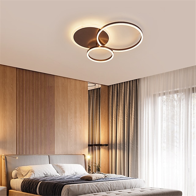  Потолочные светильники с 3 лампами, 50 см, светодиодный кластерный дизайн, круговой дизайн, скрытые светильники, окрашенные металлом, отделка в современном скандинавском стиле, офисное освещение для