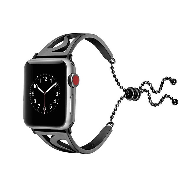  1 pcs Smart Watch-band för Apple  iWatch Apple Watch Series SE / 6/5/4/3/2/1 Smyckesdesign Rostfritt stål Ersättning Handledsrem 40mm 44mm 38/40/41mm 42/44/45mm