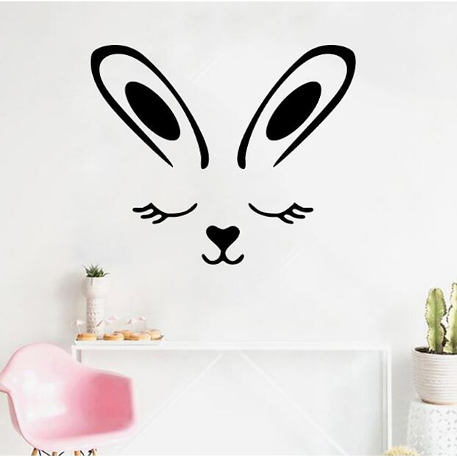  Bunny Easter Decorative Wall Stickers - Plane Wall Stickers Holiday Indoor 57*50CM