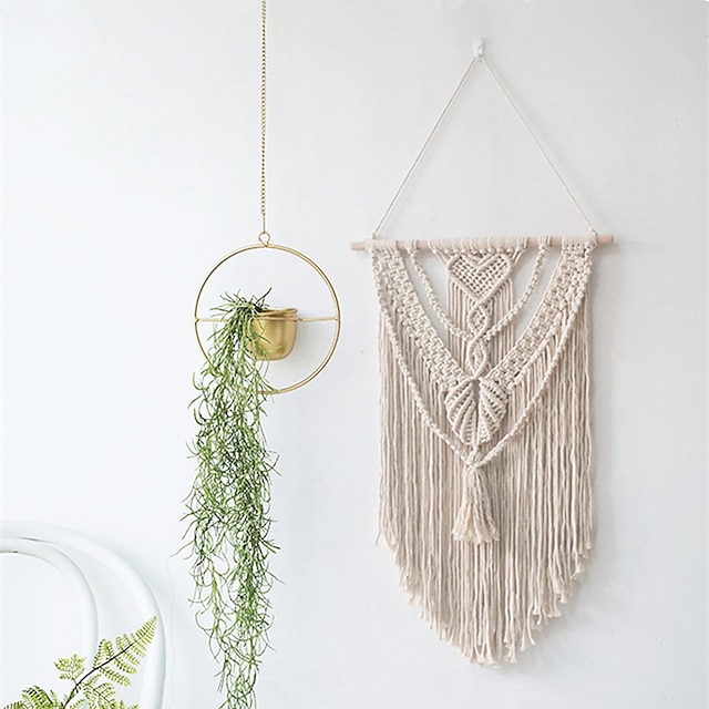 Home & Garden Home Decor | Boho Hand Woven Macrame Wall Tapestry Bohemian Boho Art Decor Blanket Curtain Hanging Home Bedroom Li