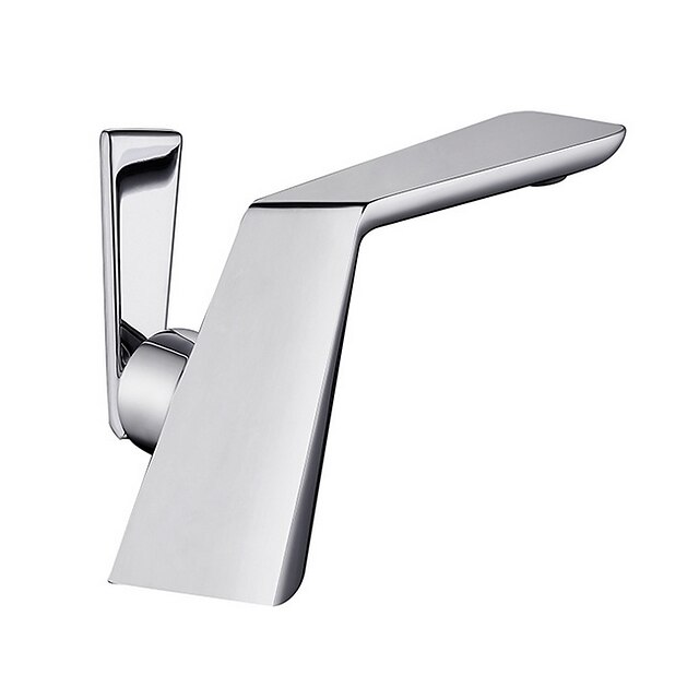  Bathroom Sink Faucet - Widespread Electroplated Centerset Single Handle One HoleBath Taps