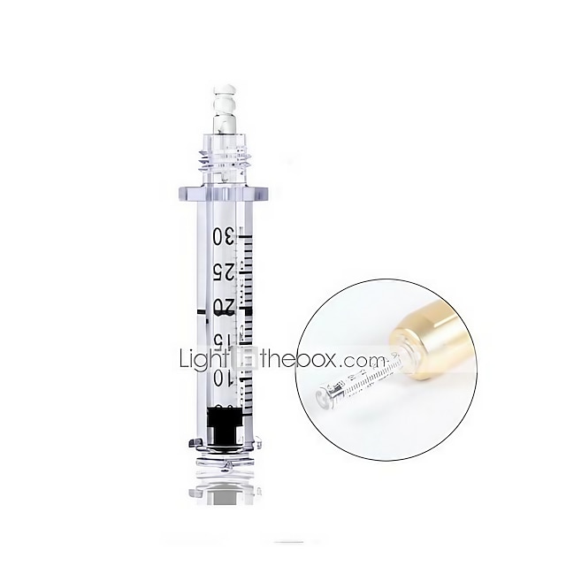  10PCS Syringes For 0.3ml Hyaluron Pen Needle Free Injection Mesotherapy Pen For Wrinkle Removal Lips Plump Cosmetology Facial Rejuvenation Tool Accessories
