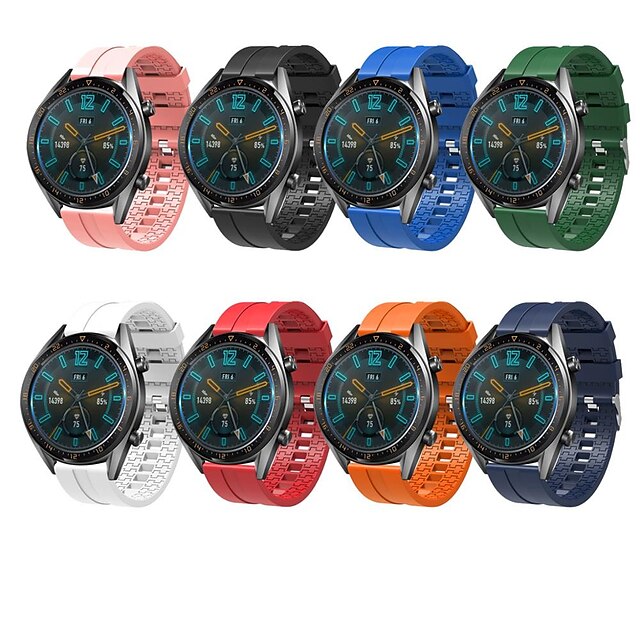  Replaceable Watchbands for HUAWEI WATCH GT 2 46mm/GT Active 46mm/Samsung gear S3 22mm Silicone Strap Band